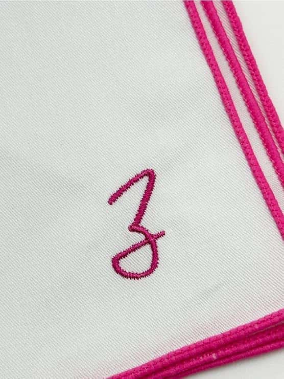 Herren Einstecktuch Taschentuch - rötlich rosa