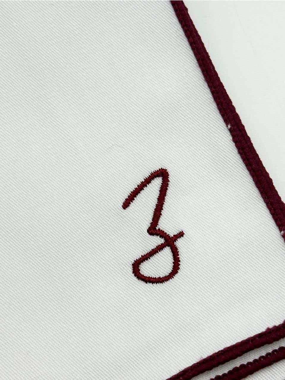 Herren Einstecktuch - Weinrot