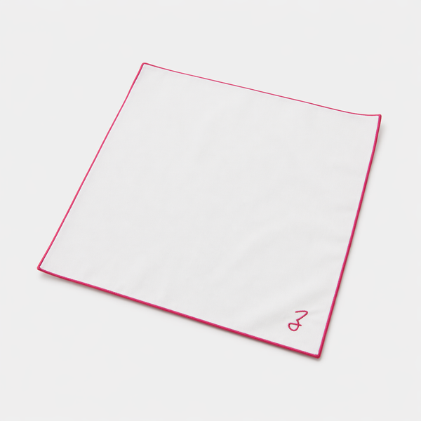 Mouchoir de poche pour homme - Rouge rosé