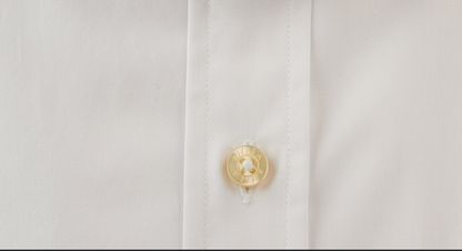 Heren Business Overhemd - 100% Egyptisch Katoen - Effen Wit Poplin