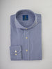 Men's Business Shirt - 100% Egyptian Cotton - Dark blue checkered