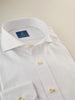 Men's Business Shirt - 100% Egyptian Cotton - Plain White Twill