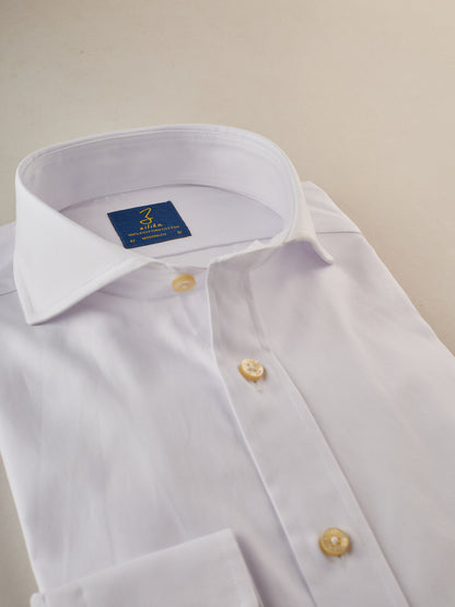 Men's Business Shirt - 100% Egyptian Cotton - Plain White Oxford